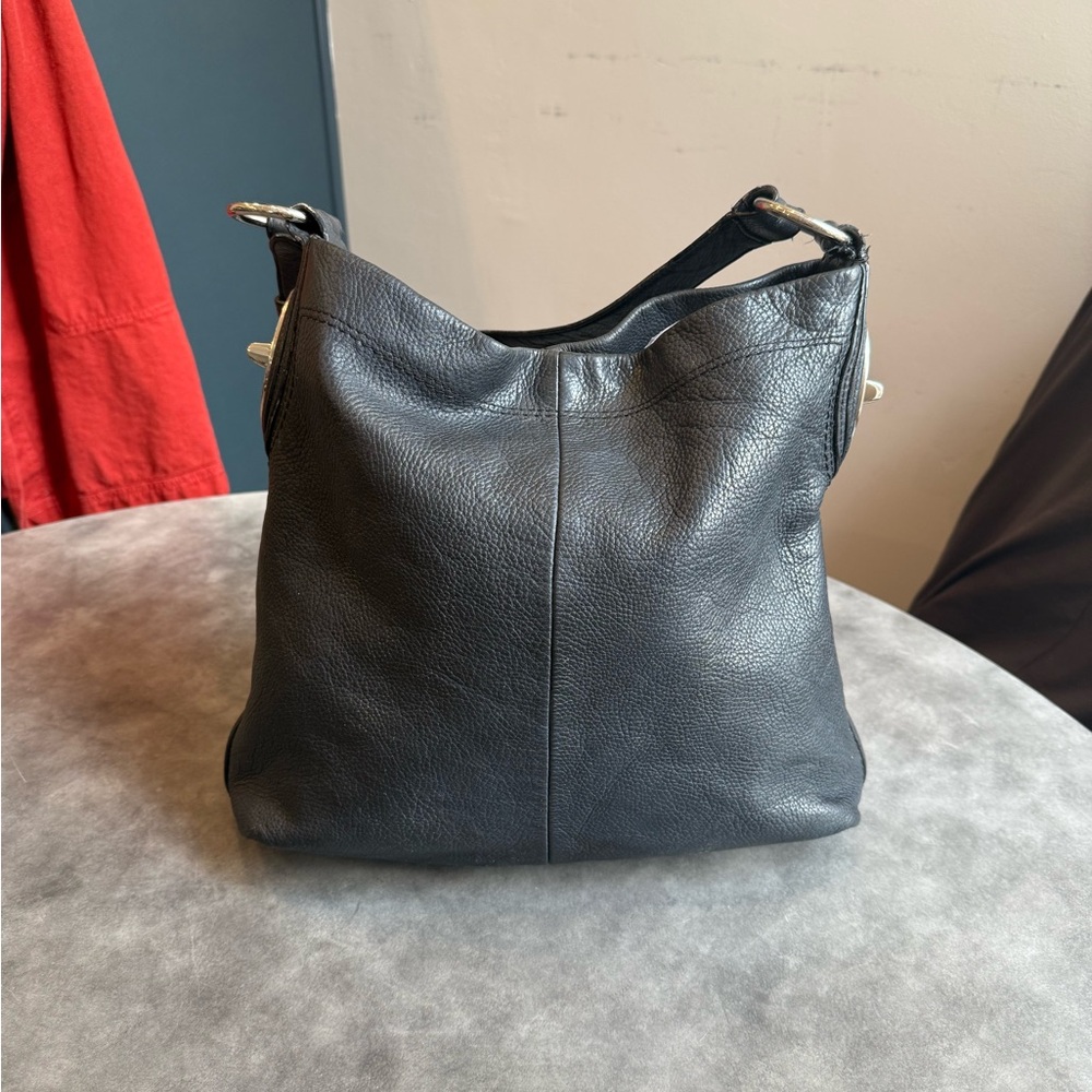 Coach 2011 Penelope, with 2 Coach Tags ,J1173-F16545, Black Pebbled Leather Bag - Picture 4 of 12